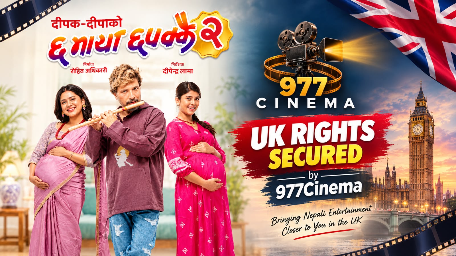 छ माया छपक्कै २ अब बेलायतमा, यूके वितरण अधिकार 977 Cinema लाई